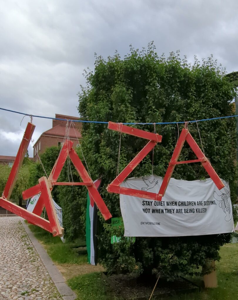 GAZA sign scupture, artwork