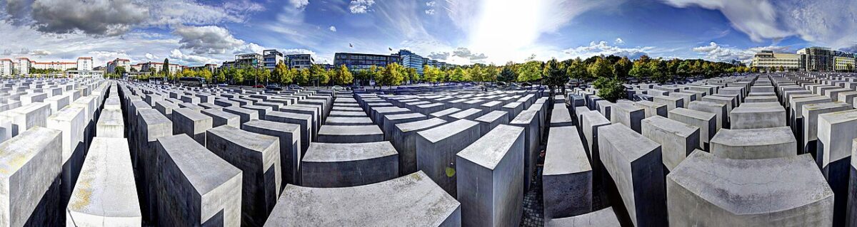 "Berlin Holocaust Memorial HDR" by Wendelin Jacober is marked with CC0 1.0.